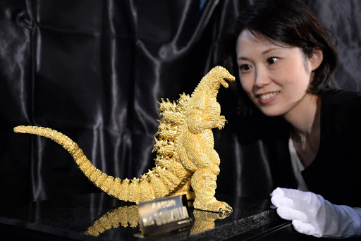 24-Karat Solid Gold Godzilla Figure By Ginza Tanaka