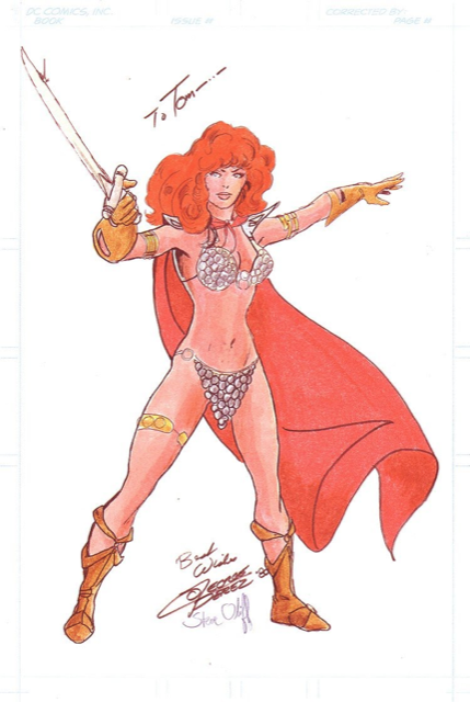 Red Sonja original character artwork by George Perez