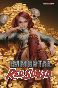 Immortal Red Sonja NFT comic book by Dan Abnett Alessandro Miracolo Junggeun Yoon Dynamite Entertainment Terra Virtua