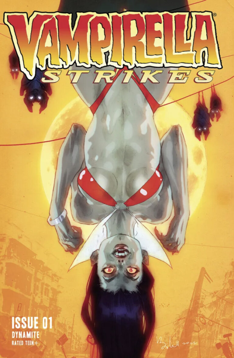 Vampirella Strikes NFT comic book by Tom Sniegoski Jonathan Lau Ben Caldwell Dynamite Entertainment Terra Virtua