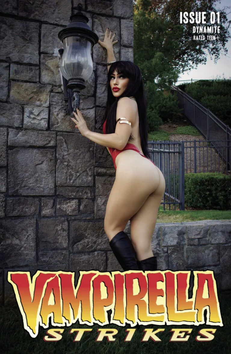 Vampirella Strikes NFT comic book by Tom Sniegoski Jonathan Lau Cosplay Dynamite Entertainment Terra Virtua
